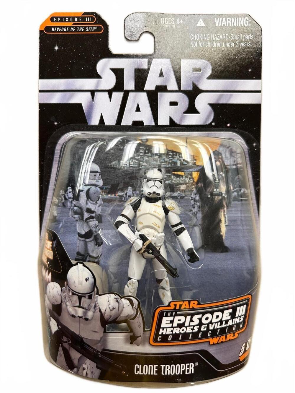 Star Wars Episode III Clone Trooper Action Figure - Heroes & Villains Collection